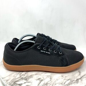 Bruno Marc Black Knitted Barefoot Casual Sneakers 11/44.5 Wide Toe Box Zero Drop